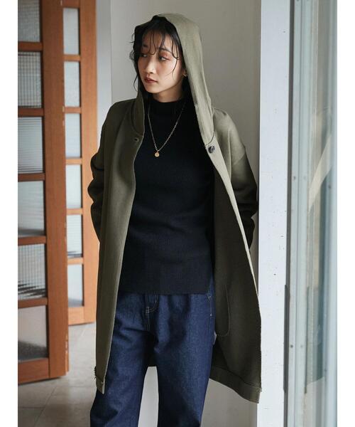 CRAFT STANDARD BOUTIQUE(クラフトスタンダードブティック)の「フーディーロングカーディガン *(カーディガン/ボレロ・レディース・ブラック/カーキ/グレー系その他・FREE)」の22枚目の写真