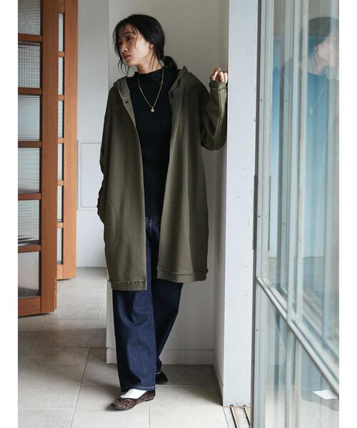 CRAFT STANDARD BOUTIQUE(クラフトスタンダードブティック)の「フーディーロングカーディガン *(カーディガン/ボレロ・レディース・ブラック/カーキ/グレー系その他・FREE)」の20枚目の写真