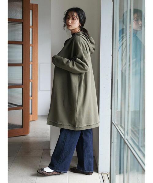 CRAFT STANDARD BOUTIQUE(クラフトスタンダードブティック)の「フーディーロングカーディガン *(カーディガン/ボレロ・レディース・ブラック/カーキ/グレー系その他・FREE)」の19枚目の写真
