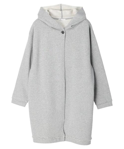 CRAFT STANDARD BOUTIQUE(クラフトスタンダードブティック)の「フーディーロングカーディガン *(カーディガン/ボレロ・レディース・ブラック/カーキ/グレー系その他・FREE)」の6枚目の写真