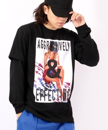 in the attic（インジアティック）の「ガールズフォト リアルアンサンブルロンＴ 2022AW（Tシャツ/カットソー）」