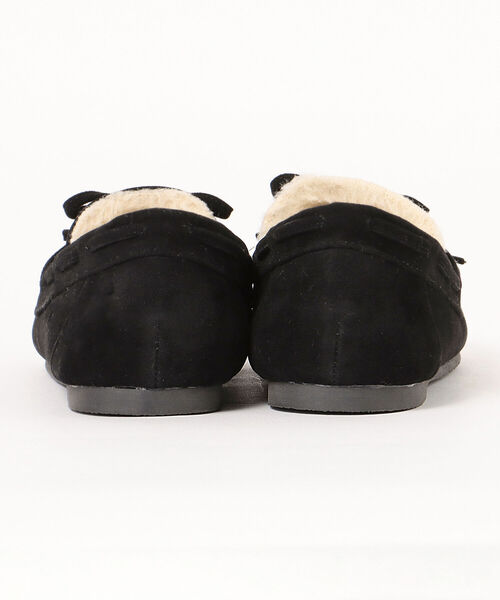 BEAMS HEART（ビームスハート）の「BEAMS HEART / フェイクファー モカシン（モカシン/デッキシューズ・レディース・グレー/ベージュ/ブラック/ネイビー・SMALL/MEDIUM/LARGE）」の16枚目の写真