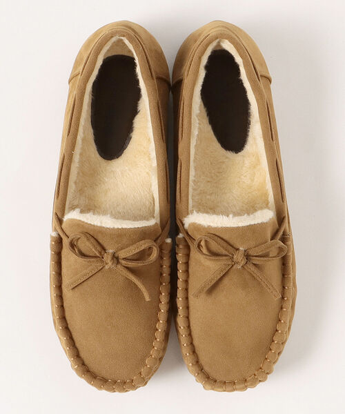 BEAMS HEART（ビームスハート）の「BEAMS HEART / フェイクファー モカシン（モカシン/デッキシューズ・レディース・グレー/ベージュ/ブラック/ネイビー・SMALL/MEDIUM/LARGE）」の21枚目の写真