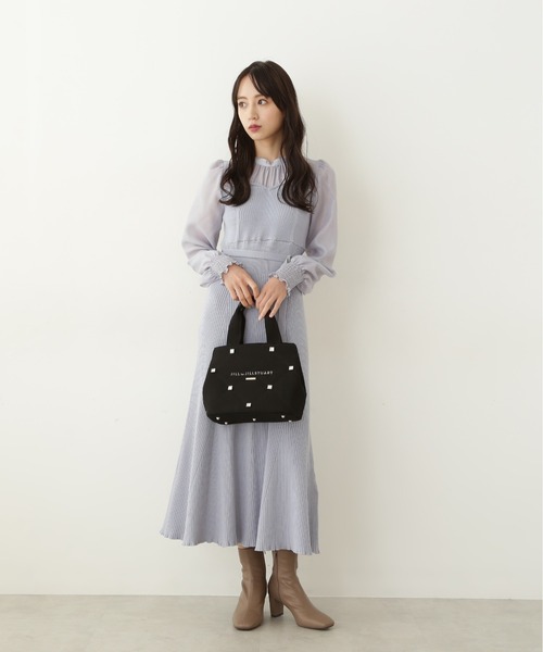 JILL by JILL STUART(ジルバイジルスチュアート)の「◇シャインキルトトート(トートバッグ・レディース・イエロー/ピンク/ブラック/ゴールド・FREE)」の7枚目の写真