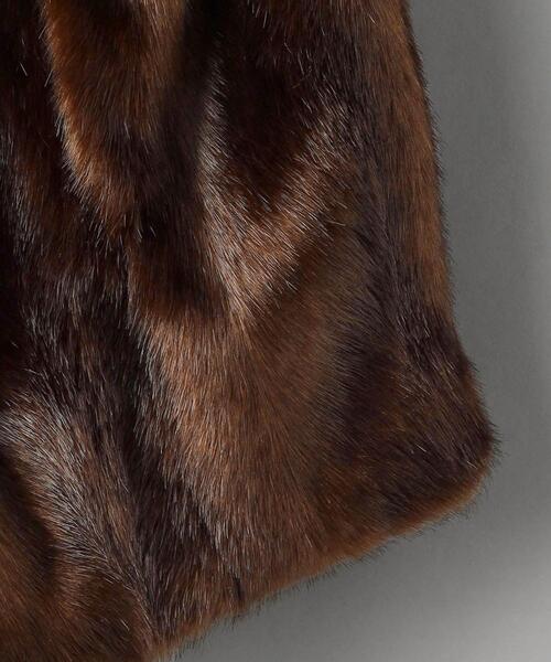 jakke（ジャッキー）の「＜jakke＞HEATHER フェイクファー コート（その他アウター・レディース・ブラウン・S）」の14枚目の写真