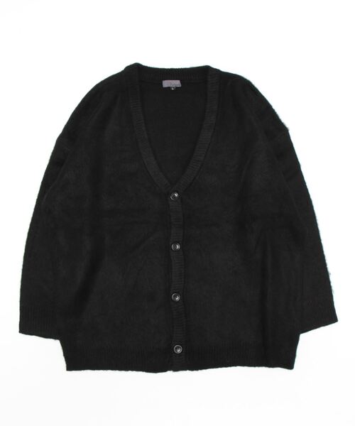 CERCA（チェルカ）の「【BEL】Vネック ビッグシルエット モヘヤタッチ カーディガン(RS/)（カーディガン/ボレロ・メンズ・ブラック/チャコールグレー/ブラック系その他/ホワイト系その他2/ベージュ系その他3/ホワイト系その他/ブラウン/ベージュ系その他2/グレー系その他2/パープル/マスタード/ベージュ・LARGE/MEDIUM）」の22枚目の写真