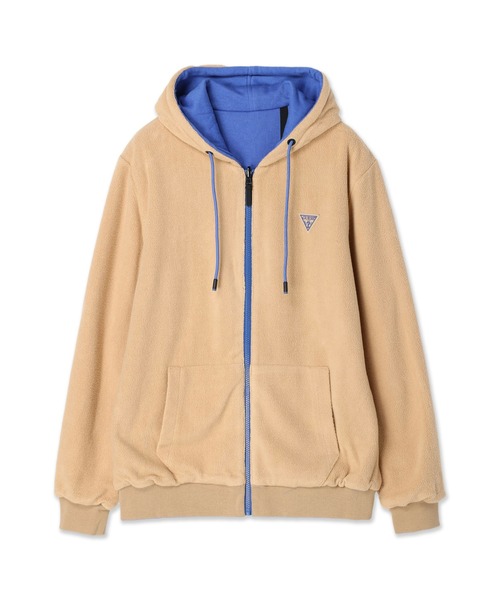 Guess(ゲス)の「Ern Reversible Full Zip Hoodie(パーカー・メンズ・ベージュ/ブラック・SMALL/MEDIUM/LARGE/X-LARGE)」の2枚目の写真