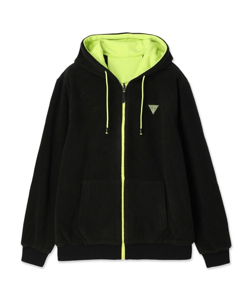 Guess(ゲス)の「Ern Reversible Full Zip Hoodie(パーカー・メンズ・ベージュ/ブラック・SMALL/MEDIUM/LARGE/X-LARGE)」の1枚目の写真