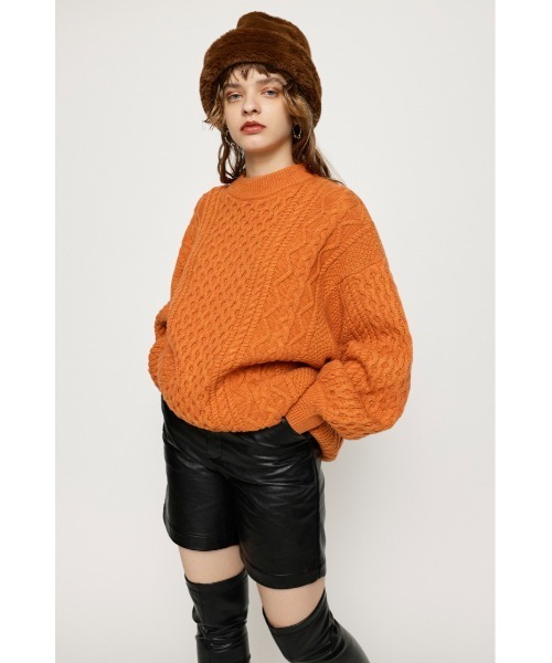 スライ CABLE LOOSE MG TOPS ケーブルニット SLY ゆる 楽天市場】【SALE／30%OFF】CABLE LOOSE MG トップス SLY スライ