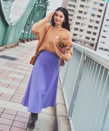 NATURAL BEAUTY BASIC | カルゼカラースカート(スカート)