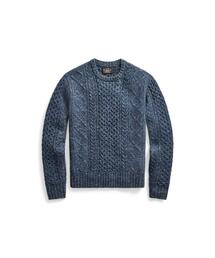 RRL（ダブル アール エル）の「アランニット クルーネック セーター
