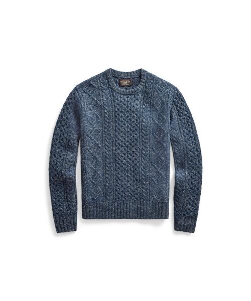 RRL ダブルアールエルアランニットセーター Mサイズ