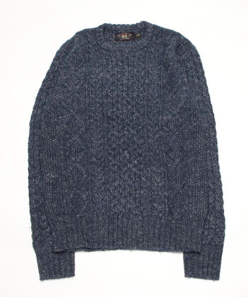 RRL（ダブル アール エル）の「アランニット クルーネック セーター