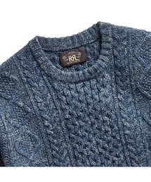 RRL（ダブル アール エル）の「アランニット クルーネック セーター
