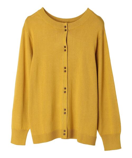 CRAFT STANDARD BOUTIQUE(クラフトスタンダードブティック)の「二つボタンカーディガン(カーディガン/ボレロ・レディース・ブルー/ブラック/グリーン/イエロー・FREE)」の14枚目の写真