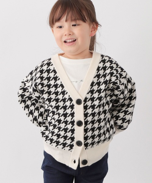 GLOBAL WORK(グローバルワーク)の「フワフワHug me柄カーディガン/295083(カーディガン/ボレロ・キッズ・ブラウン系その他/ホワイト系その他2/ライトグレー/ブラック・110cm/100cm/120cm/130cm/140cm/150cm/160cm)」の6枚目の写真