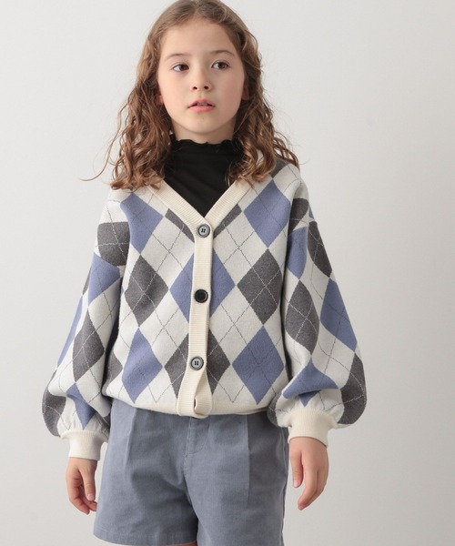 GLOBAL WORK(グローバルワーク)の「フワフワHug me柄カーディガン/295083(カーディガン/ボレロ・キッズ・ブラウン系その他/ホワイト系その他2/ライトグレー/ブラック・110cm/100cm/120cm/130cm/140cm/150cm/160cm)」の7枚目の写真