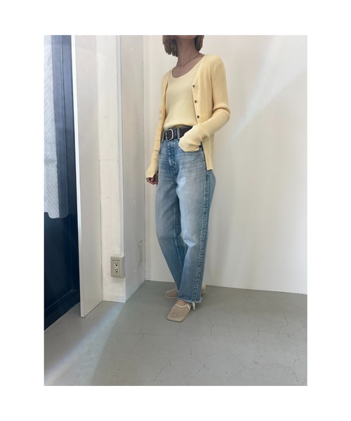 BLACK BY MOUSSY（ブラックバイマウジー）の「CAW vintage denim（カウヴィンテージデニム）（デニムパンツ・レディース・ライトブルー・24inch/26inch/25inch/23inch）」の21枚目の写真