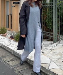 Lamoa | Lamoa/スリット ロング ニットワンピース(ワンピース)