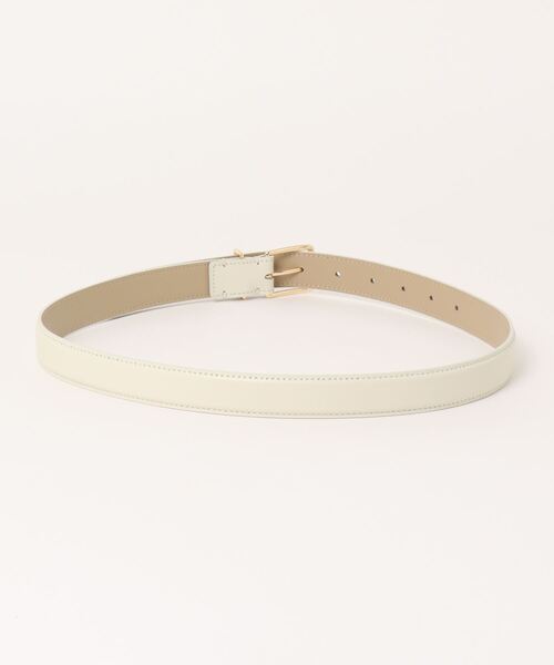 AMBIENT（アンビエント）の「ｽﾘｰｸﾍﾞﾙﾄ（ベルト・レディース・ブラック/アイボリー・FREE）」の3枚目の写真