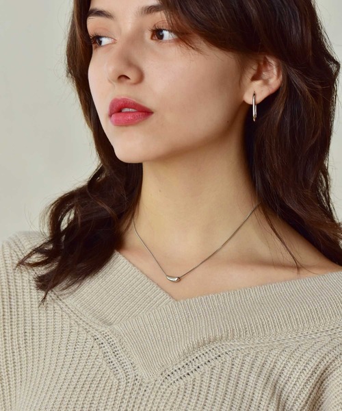 LHME（エルエイチエムイー）の「【WEB限定】”Dear”スチームネックレス/サージカルステンレス（金属アレルギー対応）【LHME / エルエイチエムイー】（ネックレス・レディース・シルバー/イエローゴールド・45cm）」の22枚目の写真