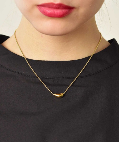 LHME（エルエイチエムイー）の「【WEB限定】”Dear”スチームネックレス/サージカルステンレス（金属アレルギー対応）【LHME / エルエイチエムイー】（ネックレス・レディース・シルバー/イエローゴールド・45cm）」の11枚目の写真