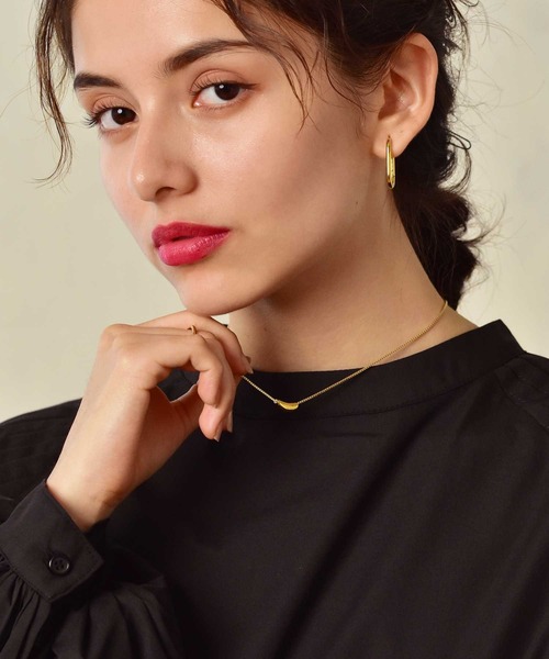 LHME（エルエイチエムイー）の「【WEB限定】”Dear”スチームネックレス/サージカルステンレス（金属アレルギー対応）【LHME / エルエイチエムイー】（ネックレス・レディース・シルバー/イエローゴールド・45cm）」の8枚目の写真