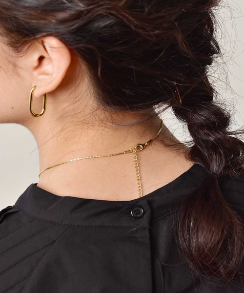 LHME（エルエイチエムイー）の「【WEB限定】”Dear”スチームネックレス/サージカルステンレス（金属アレルギー対応）【LHME / エルエイチエムイー】（ネックレス・レディース・シルバー/イエローゴールド・45cm）」の12枚目の写真