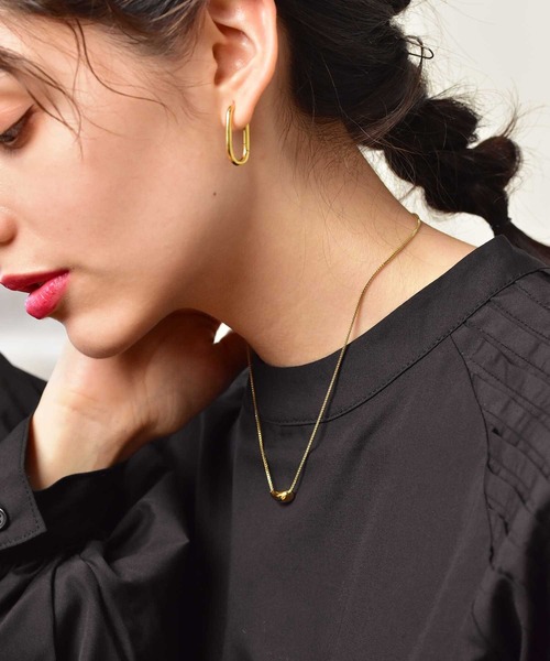 LHME（エルエイチエムイー）の「【WEB限定】”Dear”スチームネックレス/サージカルステンレス（金属アレルギー対応）【LHME / エルエイチエムイー】（ネックレス・レディース・シルバー/イエローゴールド・45cm）」の10枚目の写真