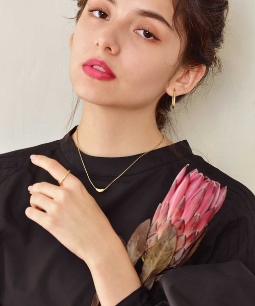 LHME（エルエイチエムイー）の「【WEB限定】”Dear”スチームネックレス/サージカルステンレス（金属アレルギー対応）【LHME / エルエイチエムイー】（ネックレス・レディース・シルバー/イエローゴールド・45cm）」の9枚目の写真