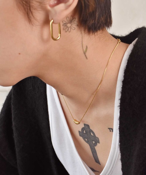 LHME（エルエイチエムイー）の「【WEB限定】”Dear”スチームネックレス/サージカルステンレス（金属アレルギー対応）【LHME / エルエイチエムイー】（ネックレス・レディース・シルバー/イエローゴールド・45cm）」の16枚目の写真