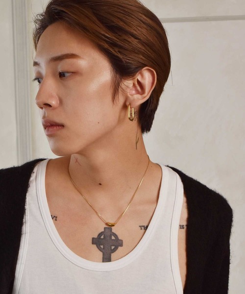 LHME（エルエイチエムイー）の「【WEB限定】”Dear”スチームネックレス/サージカルステンレス（金属アレルギー対応）【LHME / エルエイチエムイー】（ネックレス・レディース・シルバー/イエローゴールド・45cm）」の14枚目の写真