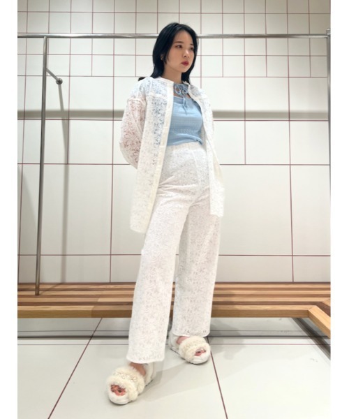 FURFUR（ファーファー）の「レースロングシャツ（シャツ