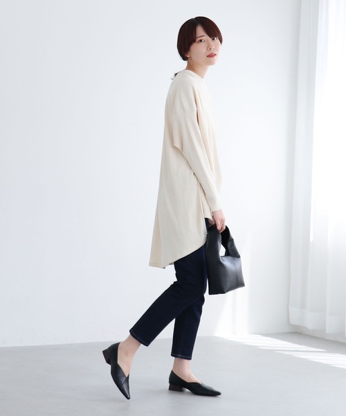 EVOL】Vカットポインテッドスタックヒールパンプス IU5031