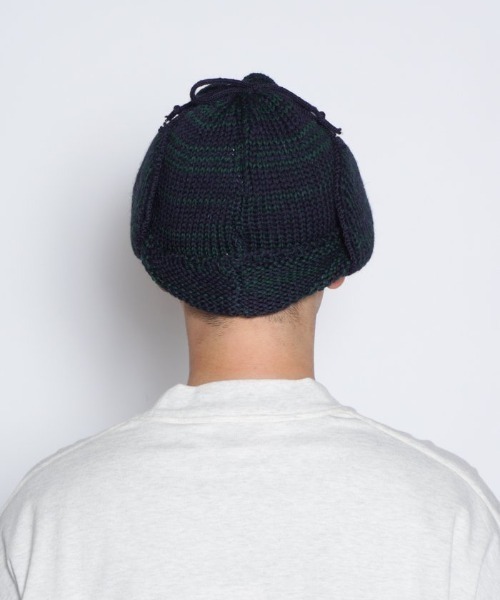 HIGHLAND 2000（ハイランドトゥーサウザンド）の「【HIGHLAND 2000】HELMET BRITSHWOOL（キャップ・メンズ・ネイビー/ブラウン系その他・FREE）」の7枚目の写真