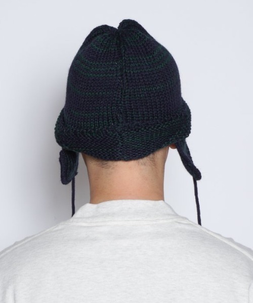HIGHLAND 2000（ハイランドトゥーサウザンド）の「【HIGHLAND 2000】HELMET BRITSHWOOL（キャップ・メンズ・ネイビー/ブラウン系その他・FREE）」の10枚目の写真