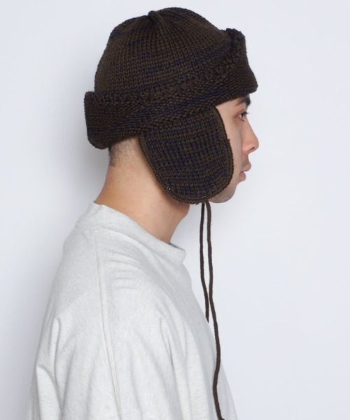 HIGHLAND 2000（ハイランドトゥーサウザンド）の「【HIGHLAND 2000】HELMET BRITSHWOOL（キャップ・メンズ・ネイビー/ブラウン系その他・FREE）」の11枚目の写真