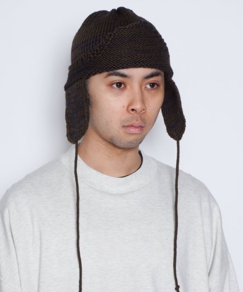 HIGHLAND 2000（ハイランドトゥーサウザンド）の「【HIGHLAND 2000】HELMET BRITSHWOOL（キャップ・メンズ・ネイビー/ブラウン系その他・FREE）」の12枚目の写真