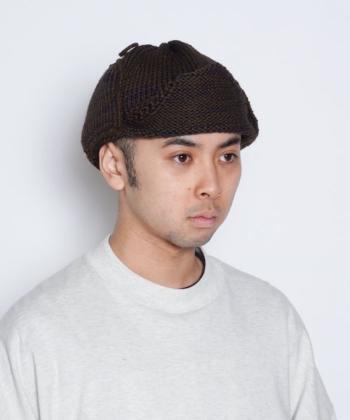 HIGHLAND 2000（ハイランドトゥーサウザンド）の「【HIGHLAND 2000】HELMET BRITSHWOOL（キャップ・メンズ・ネイビー/ブラウン系その他・FREE）」の15枚目の写真