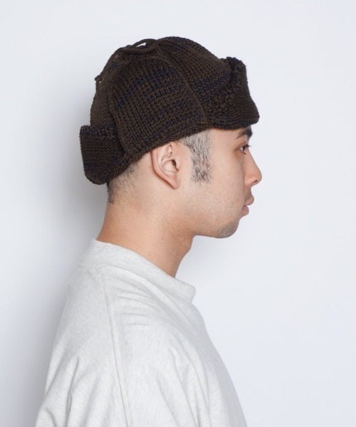 HIGHLAND 2000（ハイランドトゥーサウザンド）の「【HIGHLAND 2000】HELMET BRITSHWOOL（キャップ・メンズ・ネイビー/ブラウン系その他・FREE）」の16枚目の写真