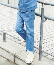 BRANSHES | 【こだわりDENIM】フリンジ加工ロングパンツ(デニムパンツ)