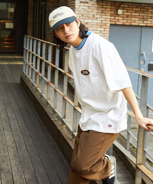 Dickies/ディッキーズ サークルロゴ刺繍 リブライン オーバー