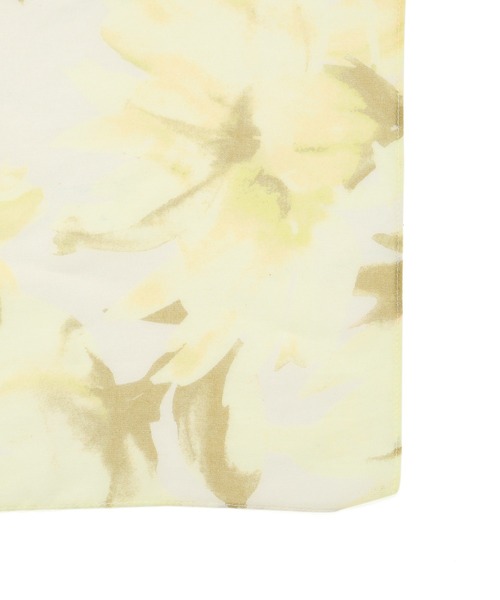 ROPE' PICNIC（ロペピクニック）の「シュシュ付きフラワーオーガニックコットンスカーフ（バンダナ/スカーフ・レディース・イエロー系その他/ダークラベンダー/グリーン系その他・FREE）」の4枚目の写真