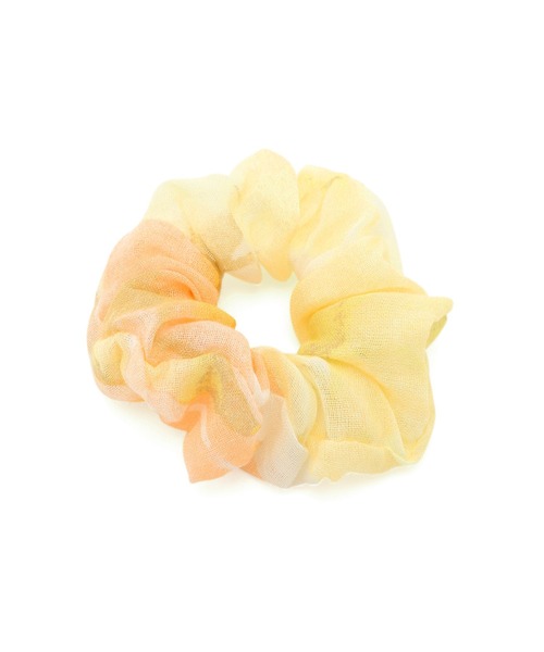 ROPE' PICNIC（ロペピクニック）の「シュシュ付きフラワーオーガニックコットンスカーフ（バンダナ/スカーフ・レディース・イエロー系その他/ダークラベンダー/グリーン系その他・FREE）」の5枚目の写真