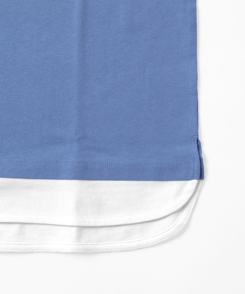 GLAZOS（グラソス）の「裾レイヤード長袖Tシャツ（Tシャツ/カットソー・キッズ・グリーン/グレー/ブルー/チャコールグレー・140cm/170cm/150cm/160cm）」の19枚目の写真