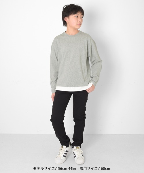 GLAZOS（グラソス）の「裾レイヤード長袖Tシャツ（Tシャツ/カットソー