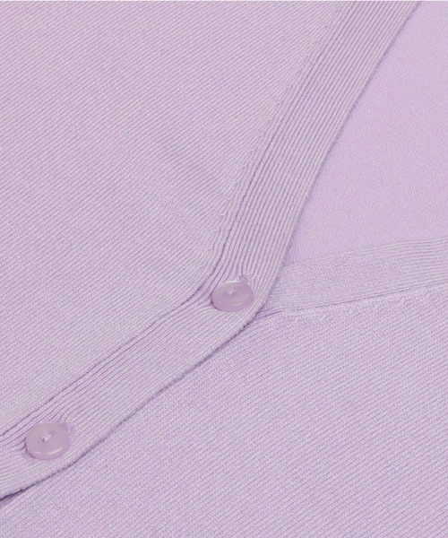 TOKYO SHIRTS(トウキョウシャツ)の「ベーシック Vネックニットカーディガン(カーディガン/ボレロ・レディース・トップグレー/ラベンダー/エメラルド/ライトイエロー/コバルトブルー/スモークピンク・M/L)」の20枚目の写真