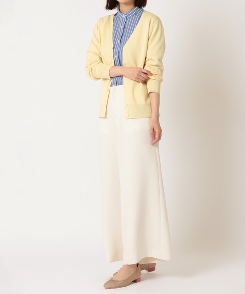 TOKYO SHIRTS(トウキョウシャツ)の「ベーシック Vネックニットカーディガン(カーディガン/ボレロ・レディース・トップグレー/ラベンダー/エメラルド/ライトイエロー/コバルトブルー/スモークピンク・M/L)」の17枚目の写真