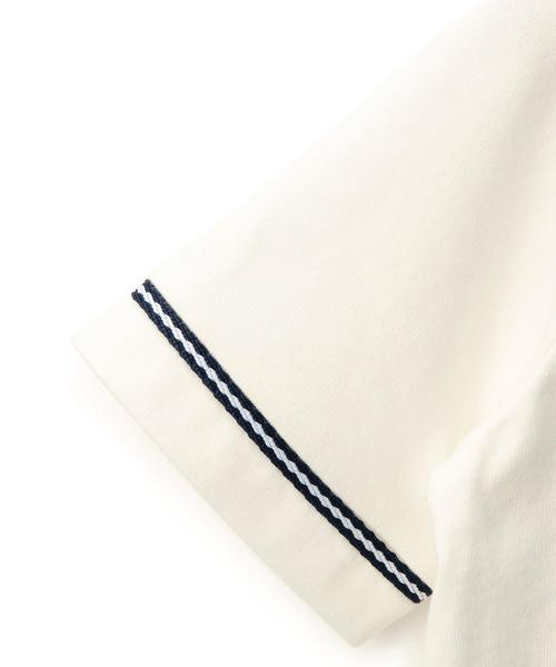 green label relaxing（グリーンレーベルリラクシング）の「【KIDS】ベースボールTシャツ SS（Tシャツ/カットソー・キッズ・オフホワイト/ネイビー・95/S/105/M/115/L/125）」の5枚目の写真