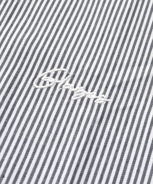 GLAZOS（グラソス）の「ストライプ・ロゴ刺繍シャツ（シャツ/ブラウス・キッズ・インディゴブルー/ブルー/グレー・150cm/140cm/170cm/160cm）」の6枚目の写真